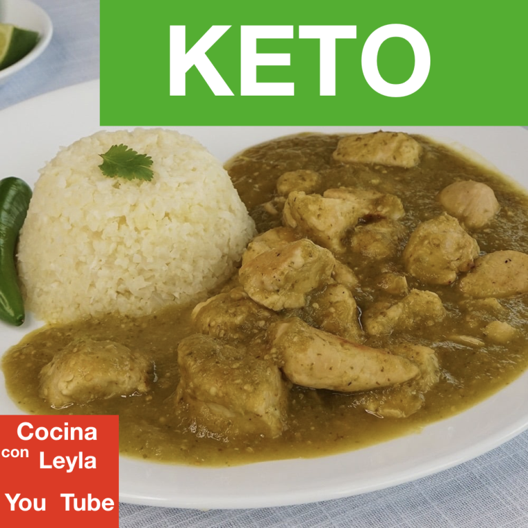 Receta de pollo en salsa verde keto